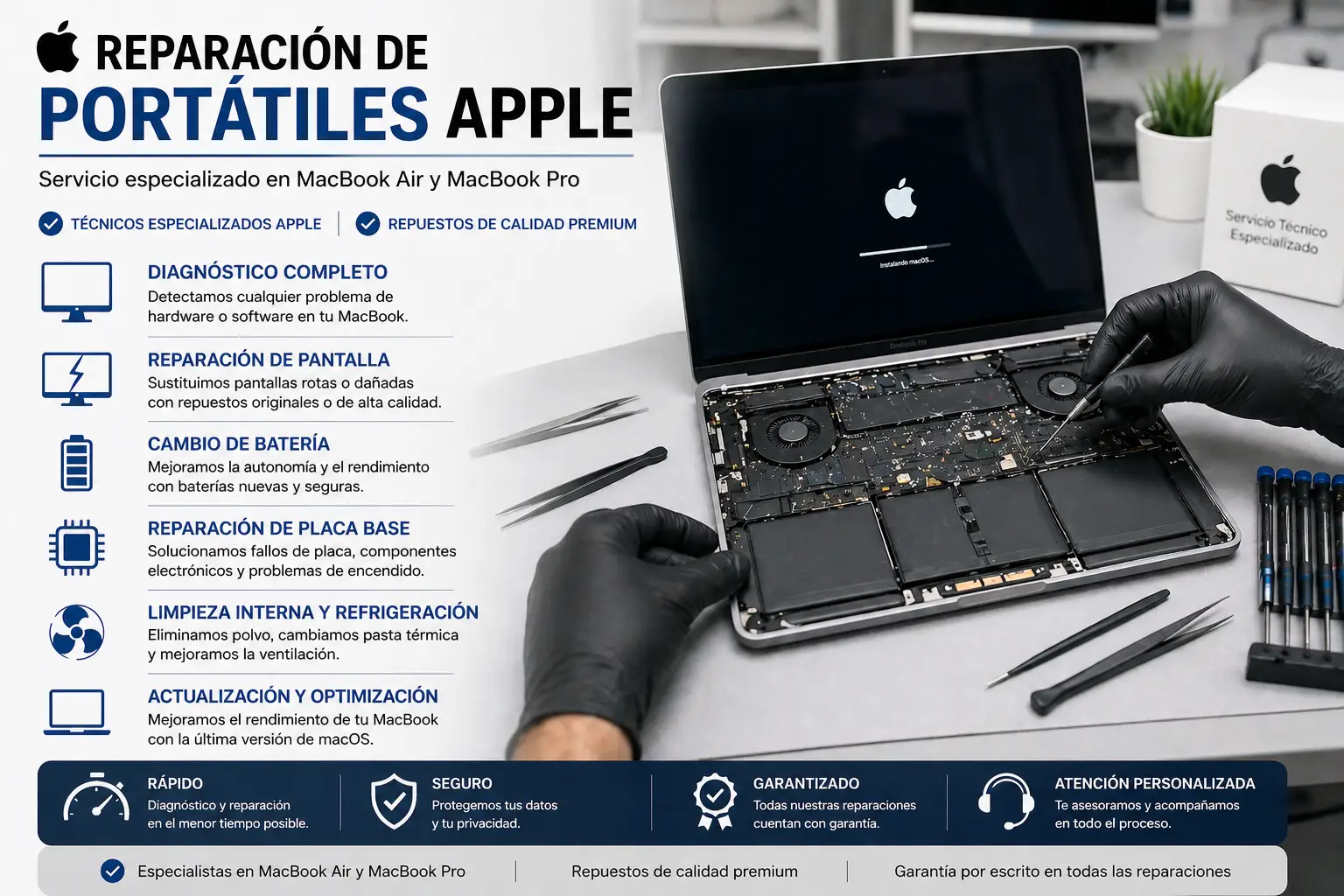 Reparación de iPhone en Sevilla — MacBook, iMac, iPhone, iPad. Mundo Informática