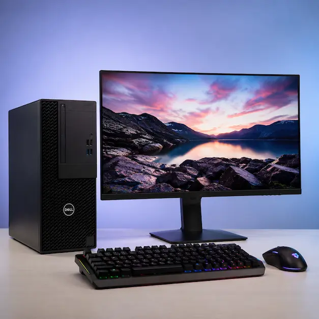 Pack Pc Gaming Básico en renting en Sevilla: torre Dell, monitor MSI 27 pulgadas y teclado y ratón gaming