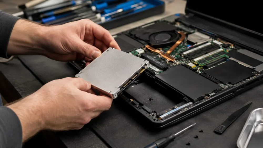 Instalación de un disco SSD en un portátil para eliminar los bloqueos y ganar velocidad